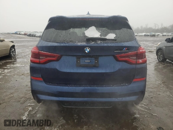 2021 BMW X3 M z VIN 5YMTS0C07M9H46198, wystawiony jako Copart lot #43665525 z przebiegiem 17 100 mil mil oraz Szkoda całkowita • Salvage title. Historia ofert i sprzedaży dostępna na DreamBid. Obrazek 6.