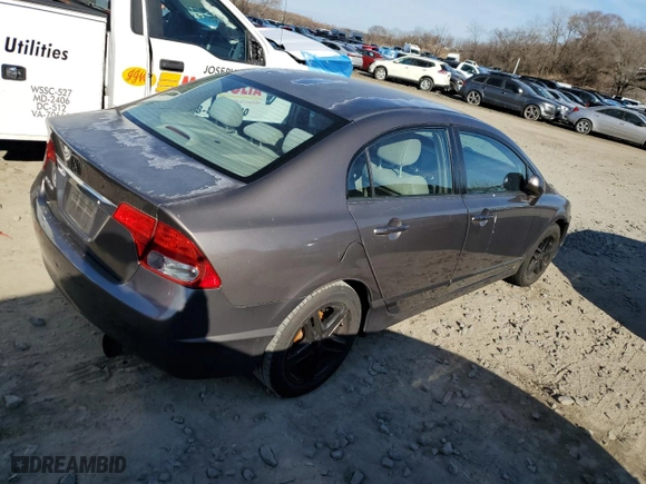2010 Honda Civic Sdn LX with VIN 2HGFA1F5XAH575009, listed as a Copart auction lot 46429125 with 248,383 mi miles and Clean Title. Bid and sale history available at carsss.com. Image 3.