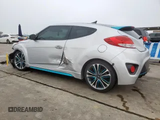 2016 Hyundai Veloster Turbo with VIN KMHTC6AE1GU293410, listed as a Copart auction lot 54422555 with 61,133 mi miles and Salvage title. Bid and sale history available at DreamBid. Image 2.