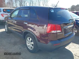 2011 Kia Sorento LX with VIN 5XYKT3A19BG172193, listed as a IAAI auction lot 41742744 with 143,740 mi miles. Bid and sale history available at carsss.com. Image 3.