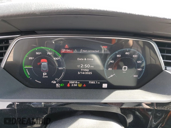 2019 Audi e-tron Premium Plus with VIN WA1LAAGEXKB015138, listed as a Copart auction lot 48853815 with 35,816 mi miles and Salvage title. Bid and sale history available at DreamBid. Image 9.