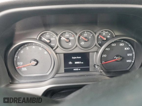 2022 Chevrolet Silverado 1500 Custom with VIN 1GCPWBEK0NZ234645, listed as a Copart auction lot 87376734 with 44,332 mi miles and Non Repairable. Bid and sale history available at DreamBid. Image 9.