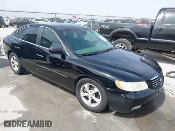 2006 Hyundai Azera SE with VIN KMHFC46F06A113482, listed as a IAAI auction lot 41733834 with 242,159 mi miles and . Bid and sale history available at DreamBid. Image 1.