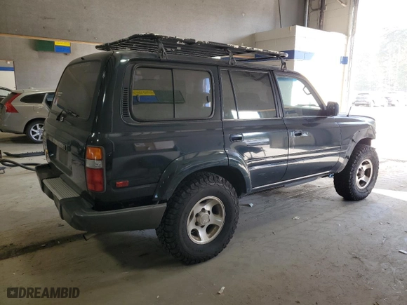 1996 Toyota Land Cruiser with VIN JT3HJ85J7T0122508, listed as a Copart auction lot 75795264 with 256,800 mi miles and Salvage Title. Bid and sale history available at carsss.com. Image 3.
