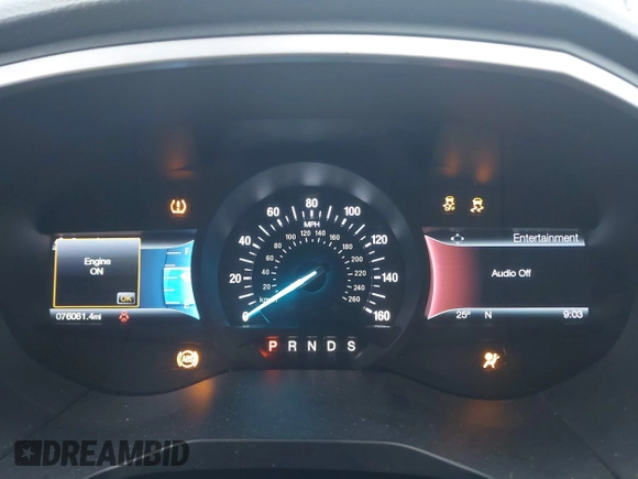 2017 Ford Edge SEL with VIN 2FMPK4J95HBB09864, listed as a IAAI auction lot 41271212 with 76,061 mi miles. Bid and sale history available at carsss.com. Image 7.