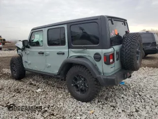 2024 Jeep Wrangler Willys z VIN 1C4RJXN68RW217008, wystawiony jako Copart lot #50819115 z przebiegiem Nie podano mil oraz Szkoda całkowita • Salvage title. Historia ofert i sprzedaży dostępna na DreamBid. Obrazek 2.