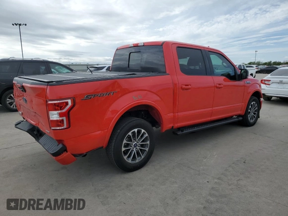 2018 Ford F-150 XL with VIN 1FTEW1CP7JKF70781, listed as a Copart auction lot 50906645 with 154,564 mi miles and Salvage Title. Bid and sale history available at DreamBid. Image 3.