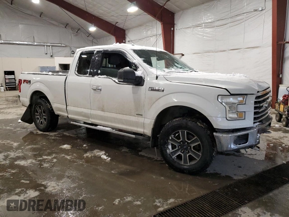 2016 Ford F-150 XLT with VIN 1FTFX1EG0GFD08245, listed as a Copart auction lot 43473405 with 101,567 mi miles and Salvage Title. Bid and sale history available at carsss.com. Image 4.