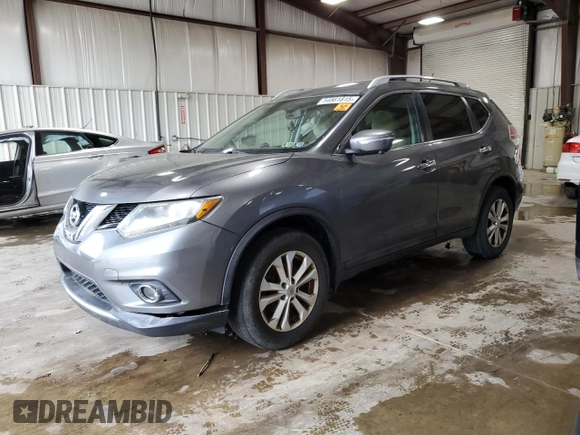 2015 Nissan Rogue SL with VIN 5N1AT2MV1FC912684, listed as a Copart auction lot 54861815 with 172,143 mi miles and Clean Title. Bid and sale history available at carsss.com. Image 1.
