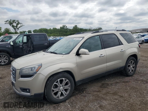 2014 GMC Acadia SLT z VIN 1GKKVRKD2EJ182661, wystawiony jako Copart lot #58525495 z przebiegiem 233 662 mil mil oraz Tytuł czysty. Historia ofert i sprzedaży dostępna na DreamBid. Obrazek 1.