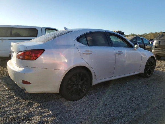 2008 Lexus IS 250 with VIN JTHBK262085060512, listed as a Copart auction lot 75009794 with 244,145 mi miles and Salvage Title. Bid and sale history available at carsss.com. Image 3.
