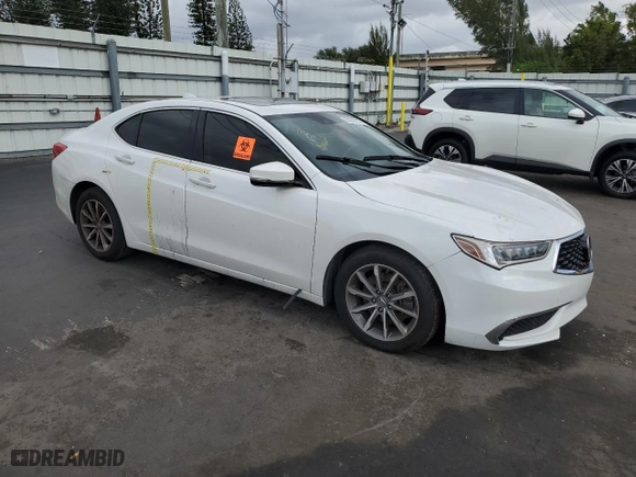 2020 Acura TLX with VIN 19UUB1F3XLA014927, listed as a Copart auction lot 50288105 with 0 mi miles and Non Repairable. Bid and sale history available at carsss.com. Image 4.