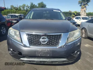 2014 Nissan Pathfinder S z VIN 5N1AR2MN4EC645392, wystawiony jako Copart lot #56152165 z przebiegiem 125 459 mil mil oraz Szkoda całkowita • Salvage title. Historia ofert i sprzedaży dostępna na DreamBid. Obrazek 5.