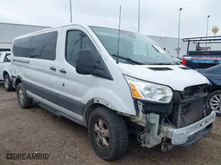 2018 Ford Transit Passenger Wagon XL with VIN 1FBZX2YM5JKA29946, listed as a IAAI auction lot 41289086 with 1 mi miles. Bid and sale history available at carsss.com. Image 1.