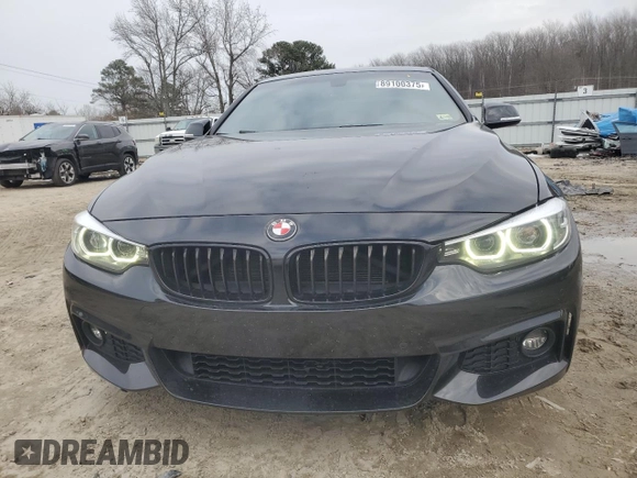2019 BMW 4 Series 430i with VIN WBA4W3C58KAF91894, listed as a Copart auction lot 89100375 with 36,115 mi miles and Clean Title. Bid and sale history available at carsss.com. Image 5.