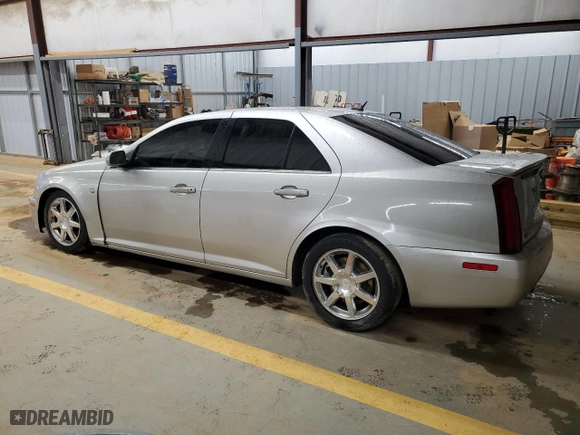 2005 Cadillac STS with VIN 1G6DC67A950190711, listed as a Copart auction lot 44843345 with 0 mi miles and Salvage Title. Bid and sale history available at carsss.com. Image 2.