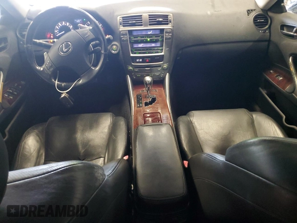 2007 Lexus IS 250 with VIN JTHCK262472009244, listed as a Copart auction lot 58128925 with 182,661 mi miles and Salvage title. Bid and sale history available at DreamBid. Image 8.