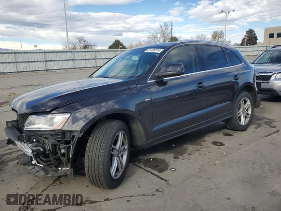 2014 Audi Q5 Premium Plus with VIN WA1DGAFP7EA113642, listed as a Copart auction lot 81185514 with 48,038 mi miles and Salvage Title. Bid and sale history available at carsss.com. Image 1.