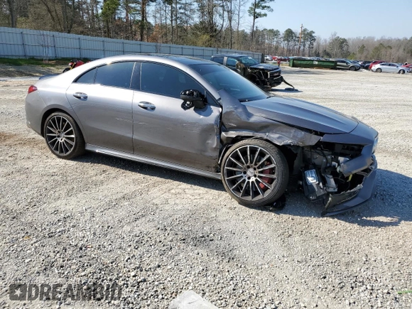 2022 Mercedes-Benz CLA 35 AMG with VIN W1K5J5BB2NN296072, listed as a Copart auction lot 44534784 with 44,666 mi miles and . Bid and sale history available at DreamBid. Image 4.