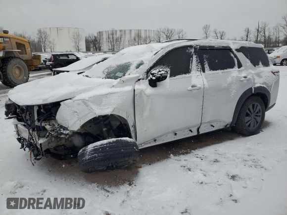 2022 Nissan Pathfinder S with VIN 5N1DR3AC9NC214505, listed as a Copart auction lot 85484804 with 60,227 mi miles and Salvage title. Bid and sale history available at DreamBid. Image 1.