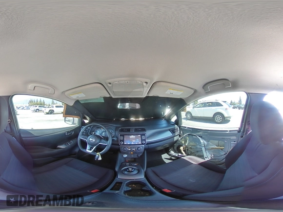 2023 Nissan LEAF S with VIN 1N4AZ1BV0PC555943, listed as a Copart auction lot 52632075 with 52,604 mi miles and Salvage Title. Bid and sale history available at DreamBid. Image 12.