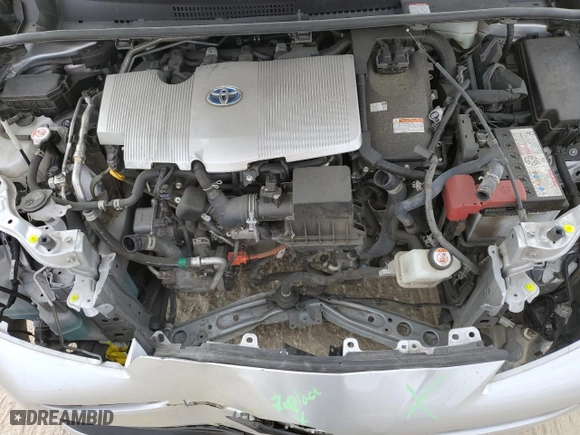 2022 Toyota Prius L Eco with VIN JTDKAMFU9N3167048, listed as a Copart auction lot 53555445 with 54,563 mi miles and Salvage Title. Bid and sale history available at carsss.com. Image 11.