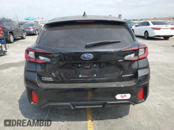 2024 Subaru Impreza with VIN JF1GUABCXR8258921, listed as a Copart auction lot 58564825 with 41,764 mi miles and Salvage title. Bid and sale history available at DreamBid. Image 6.