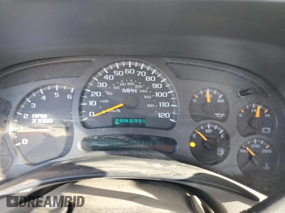 2004 Chevrolet Silverado 1500 with VIN 1GCEK19T44Z184623, listed as a Copart auction lot 50474105 with 252,214 mi miles and Clean Title. Bid and sale history available at DreamBid. Image 9.