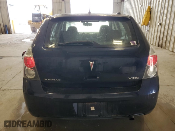 2009 Pontiac Vibe 1SA with VIN 5Y2SP67829Z465925, listed as a Copart auction lot 63113905 with 181,862 mi miles and Non repairable. Bid and sale history available at DreamBid. Image 6.