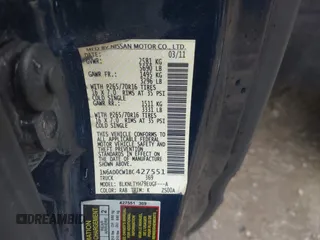 2011 Nissan Frontier SV с VIN 1N6AD0CW1BC427551, выставлен на аукционе IAAI как лот 42086307 с пробегом 159 696 миль миль и . История ставок и продаж доступна на DreamBid. Изображение 9.