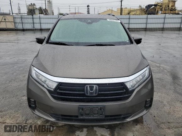2021 Honda Odyssey EX-L with VIN 5FNRL6H77MB026329, listed as a Copart auction lot 48042705 with 45,046 mi miles and Salvage Title. Bid and sale history available at DreamBid. Image 5.