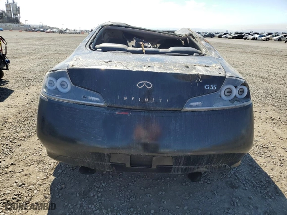 2006 Infiniti G35 Coupe with VIN JNKCV54E06M707570, listed as a Copart auction lot 74622964 with 0 mi miles and Salvage Title. Bid and sale history available at carsss.com. Image 6.