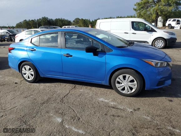 2020 Nissan Versa S with VIN 3N1CN8DV3LL800109, listed as a Copart auction lot 48225485 with 136,820 mi miles and Salvage Title. Bid and sale history available at carsss.com. Image 4.