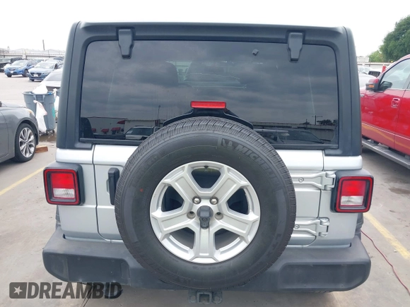 2023 Jeep Wrangler Sport with VIN 1C4HJXDG2PW508235, listed as a IAAI auction lot 42127823 with 25,069 mi miles and . Bid and sale history available at DreamBid. Image 16.