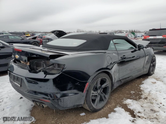 2023 Chevrolet Camaro 2LT with VIN 1G1FD3DS5P0103350, listed as a Copart auction lot 83528784 with 0 mi miles and Salvage Title. Bid and sale history available at carsss.com. Image 3.