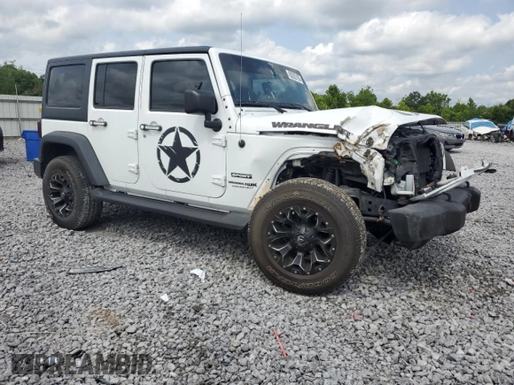 2018 Jeep Wrangler Unlimited Sport S with VIN 1C4HJWDG7JL925191, listed as a Copart auction lot 60203105 with Not provided miles and Salvage title. Bid and sale history available at DreamBid. Image 4.