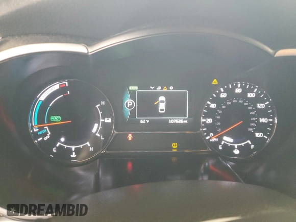 2016 Kia Optima Hybrid with VIN KNAGM4AD9G5095437, listed as a Copart auction lot 51167075 with 107,626 mi miles and Salvage Title. Bid and sale history available at carsss.com. Image 9.