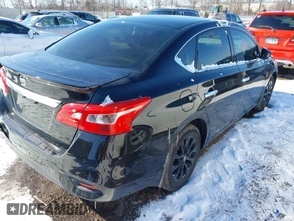 2018 Nissan Sentra SV with VIN 3N1AB7AP6JY346308, listed as a IAAI auction lot 41610643 with 104,439 mi miles. Bid and sale history available at carsss.com. Image 4.