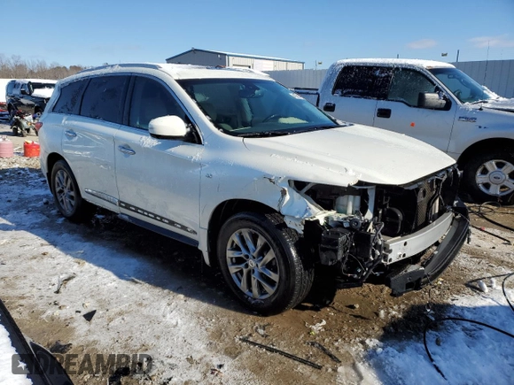 2015 Infiniti QX60 with VIN 5N1AL0MNXFC536958, listed as a Copart auction lot 45581365 with 226,958 mi miles and Salvage Title. Bid and sale history available at DreamBid. Image 4.