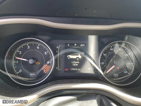 2014 Jeep Cherokee Sport with VIN 1C4PJMAB3EW206419, listed as a Copart auction lot 47660295 with 174,416 mi miles and Salvage Title. Bid and sale history available at carsss.com. Image 9.
