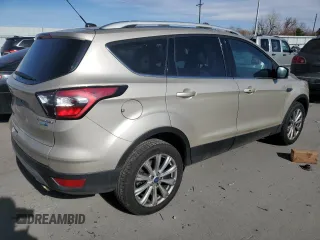 2017 Ford Escape Titanium with VIN 1FMCU9JD8HUE83650, listed as a Copart auction lot 48498245 with 103,920 mi miles and Salvage Title. Bid and sale history available at carsss.com. Image 3.
