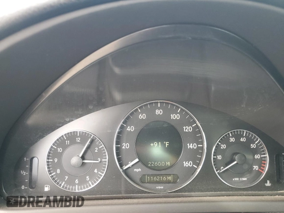 2008 Mercedes-Benz CLK 350 with VIN WDBTJ56H68F238690, listed as a Copart auction lot 72614554 with 116,216 mi miles and Salvage Title. Bid and sale history available at DreamBid. Image 9.