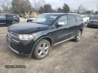 2012 Dodge Durango Citadel with VIN 1C4SDJET4CC158026, listed as a Copart auction lot 43794785 with 202,219 mi miles and Salvage Title. Bid and sale history available at carsss.com. Image 1.
