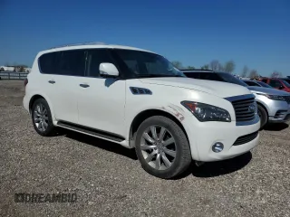 2011 Infiniti QX56 7-passenger with VIN JN8AZ2NF9B9503581, listed as a Copart auction lot 48636515 with 202,736 mi miles and Clean Title. Bid and sale history available at carsss.com. Image 4.