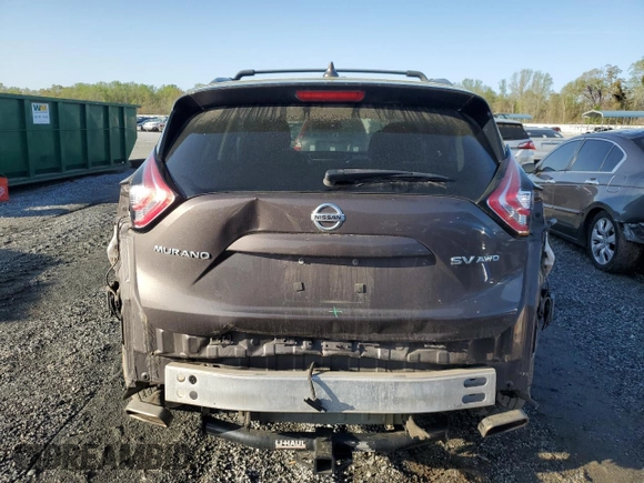 2018 Nissan Murano Platinum with VIN 5N1AZ2MH4JN158539, listed as a Copart auction lot 50944545 with 106,345 mi miles and Salvage Title. Bid and sale history available at carsss.com. Image 6.