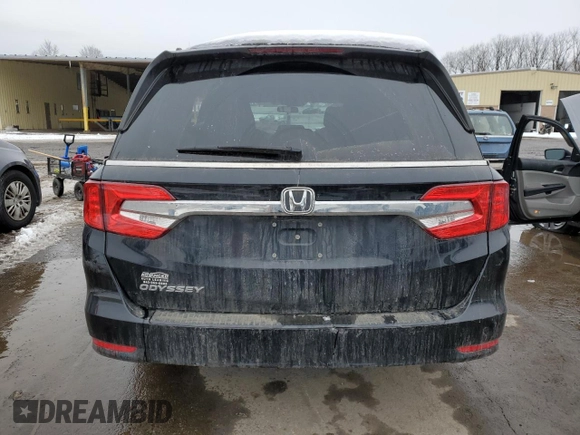 2020 Honda Odyssey EX with VIN 5FNRL6H52LB051555, listed as a Copart auction lot 44584755 with 55,905 mi miles and Salvage Title. Bid and sale history available at DreamBid. Image 6.