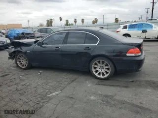 2002 BMW 7 Series 745i with VIN WBAGL63472DP59745, listed as a Copart auction lot 53166885 with 151,380 mi miles and Salvage Title. Bid and sale history available at carsss.com. Image 2.