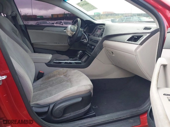 2017 Hyundai Sonata 2.4L with VIN 5NPE24AF7HH454528, listed as a IAAI auction lot 41424923 with 160,558 mi miles. Bid and sale history available at carsss.com. Image 5.