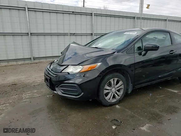 2014 Honda Civic Coupe LX with VIN 2HGFG3B57EH503612, listed as a Copart auction lot 50050705 with 109,772 mi miles and Salvage Title. Bid and sale history available at carsss.com. Image 14.