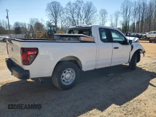 2024 Ford F-150 XL z VIN 1FTEX1KP2RKE07403, wystawiony jako Copart lot #84509914 z przebiegiem 6 603 mil mil oraz Szkoda całkowita • Salvage title. Historia ofert i sprzedaży dostępna na DreamBid. Obrazek 3.